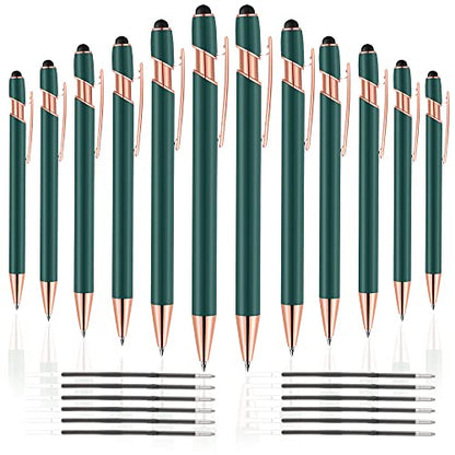 12 PCS 2 in 1 Stylus Ballpoint Pen with Stylus Tip (12 Count)
