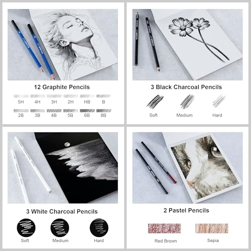 206 Drawing Set Sketching Kit (206 Count)