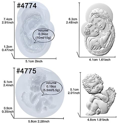 Art Molds for Polyclay Air Dry Clay Plaster
