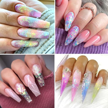 Holographic Opal Nail Art Glitter Flakes