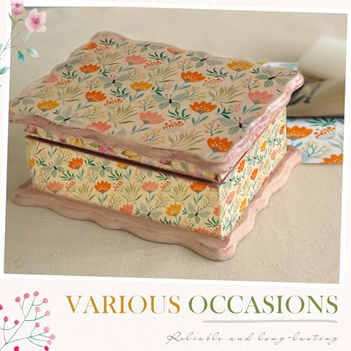 20 Pack Decoupage Napkins Floral Cocktail Decorative Paper Napkins (20 Count)