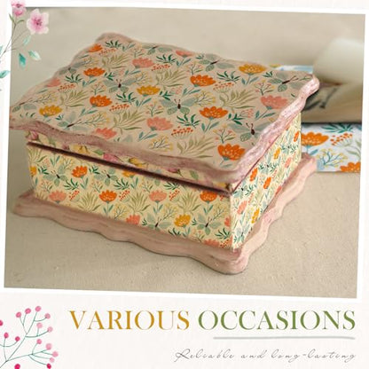 20 Pack Decoupage Napkins Floral Cocktail Decorative Paper Napkins (20 Count)
