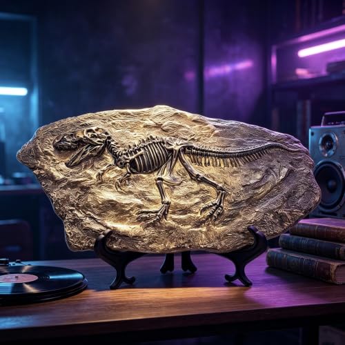 Resin Tyrannosaurus Rex Dinosaur Fossil Statue Model Simulated Skeleton Home Office Display Decorative Craft Box Decoration