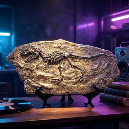 Resin Tyrannosaurus Rex Dinosaur Fossil Statue Model Simulated Skeleton Home Office Display Decorative Craft Box Decoration