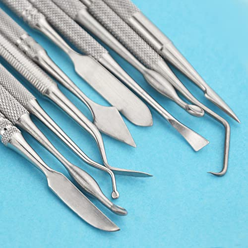 10PCS Stainless Steel Clay Sculpting Tools Metal Sculpting Tools Double (60 Count)