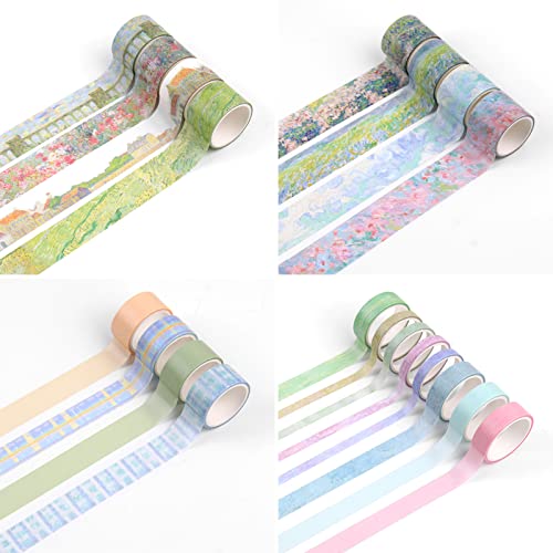 Floral Green Washi Tape Set (20 Count)