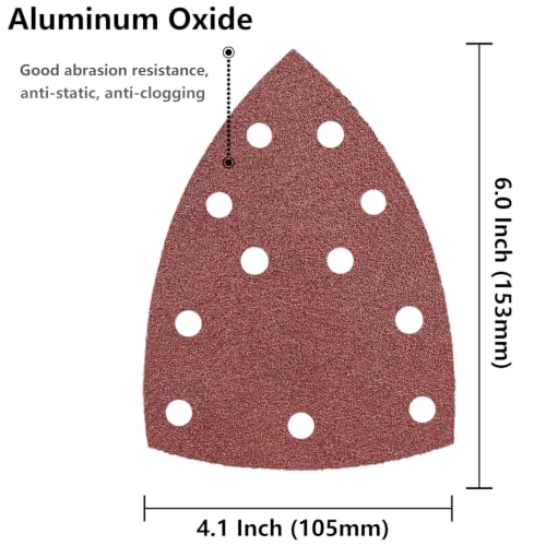 160pcs Sandpaper for Skil Detail Sander