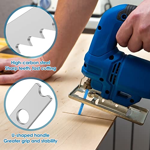 54Pcs Jig Saw Blade Set High Carbon Steel Assorted Saw Blades with U