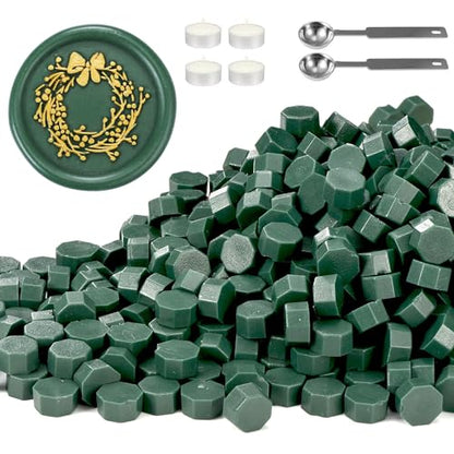 360Pcs Olive Green Sealing Wax Beads (360 Count)