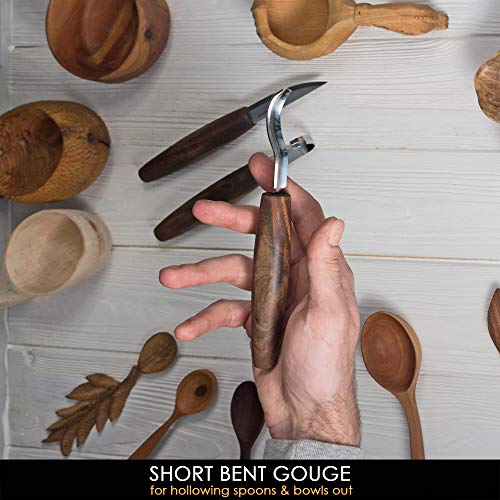 Wood Spoon Carving Tools Kit S14x Deluxe (5 Count)