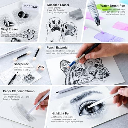 135 Drawing Set Sketching Kit (135 Count)