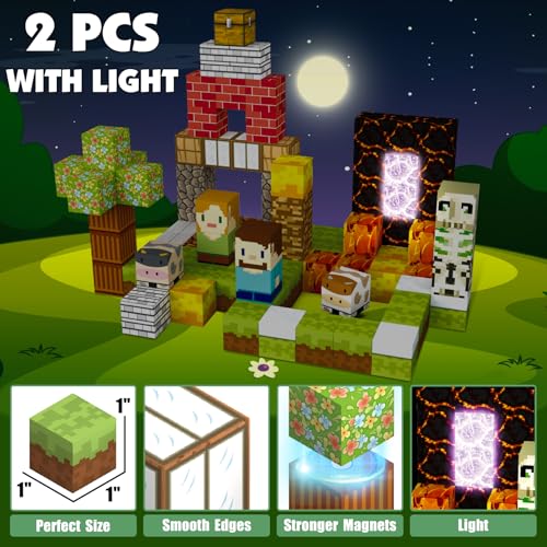 100pcs Magnetic Blocks for Kids 3+ (100 Count)