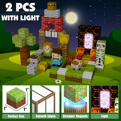 100pcs Magnetic Blocks for Kids 3+ (100 Count)