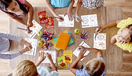 60PCS Thanksgiving Activity Books Party Favors for Kids (60 Count)