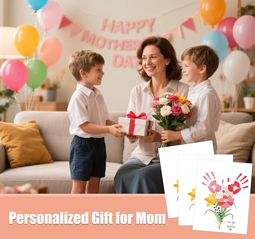 Love You Bunches Handprint Keepsake Card Making Kit (10 Count)