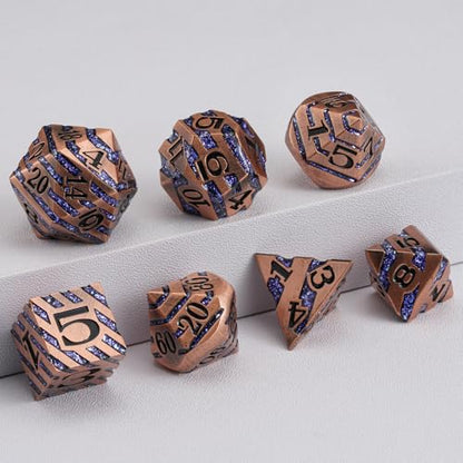 Inlay Metal DND Dice Set