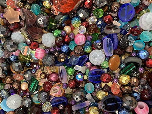 One Pound Assorted Glass Beads for Jewelry Making (192 Ounce)