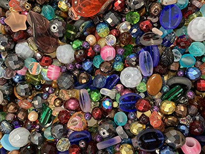 One Pound Assorted Glass Beads for Jewelry Making (192 Ounce)