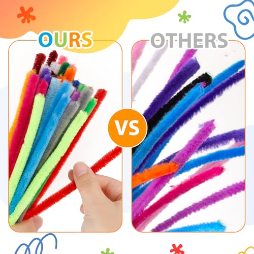 360 Pieces Pipe Cleaners 40 Assorted Colored Chenille Stems