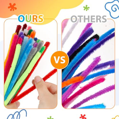 360 Pieces Pipe Cleaners 40 Assorted Colored Chenille Stems