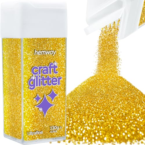 Craft Glitter Shaker Gold 130g Ultrafine (3.8 Ounce)
