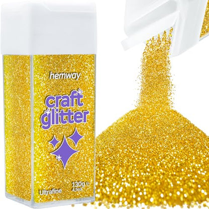 Craft Glitter Shaker Gold 130g Ultrafine (3.8 Ounce)