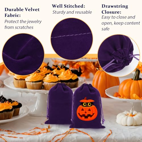 20pcs Velvet Bags Drawstring (20 Count)