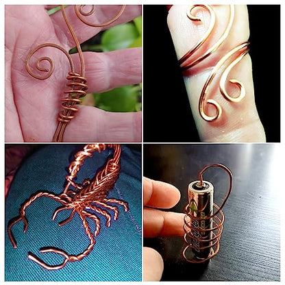 8 Gauge 3.2 mm 6.5 feet 5 oz 99.9% Dead Soft Copper Wire for Electroculture Gardening (6.5 Foot)