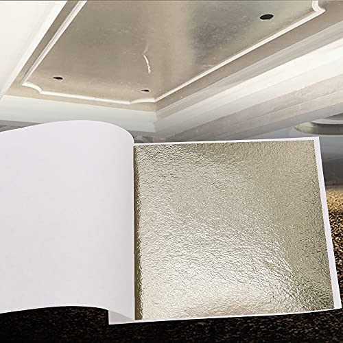100 Sheets Gold Leaf Sheets Antique Silver (100 Count)