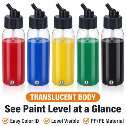 10 Pack 30ml Airbrush Bottles (10 Count)