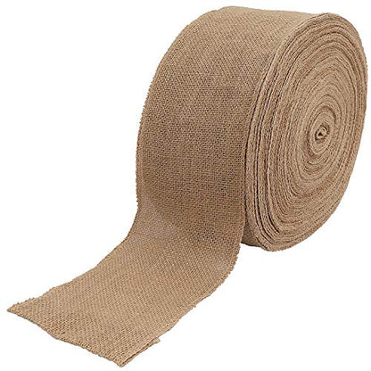 6 Inch Wide 54 Yards Burlap Ribbon (162 Feet)