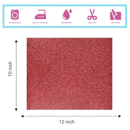 Glitter Heat Transfer Vinyl (12 Count)