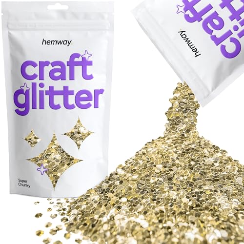 Craft Glitter Champagne Gold 100g Super Chunky Glitter (3.5 Ounce)