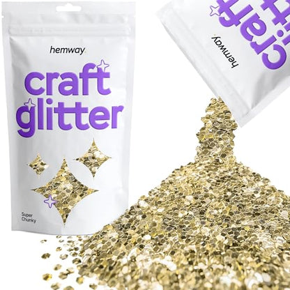 Craft Glitter Champagne Gold 100g Super Chunky Glitter (3.5 Ounce)