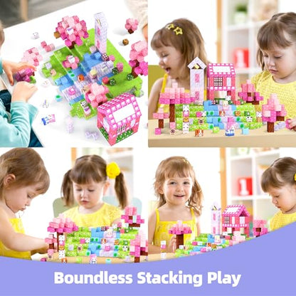 100PCS Magnetic Blocks Kid Building Toys for 3+ Years Old Girls (100 Count)