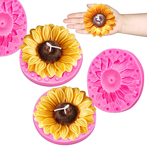 2PCS Large Sunflower Silicone Molds