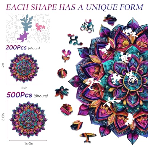 Wooden Puzzles for Adults Tie (500 Count)