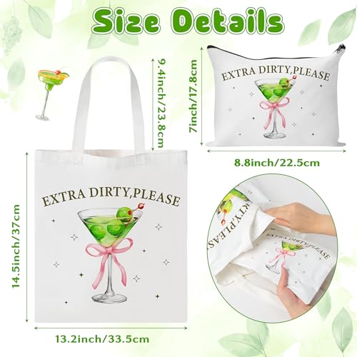 Green Martini Canvas Bags