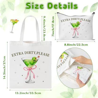 Green Martini Canvas Bags