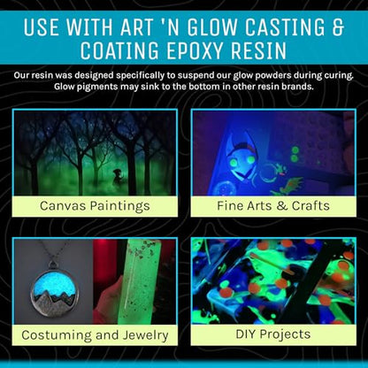 Glow in The Dark Pigment Powder (2 Ounce)