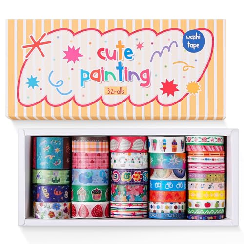 32 Rolls Washi Tape Set (32 Count)