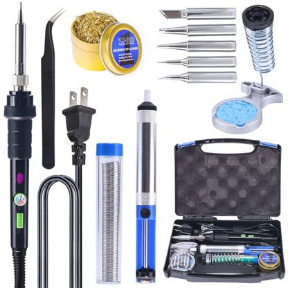 947 III 60W Soldering Iron Kit Adjustable Temperature with Sticky Holder