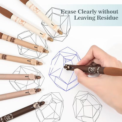 8Pcs Cute Erasable Pens (8 Count)
