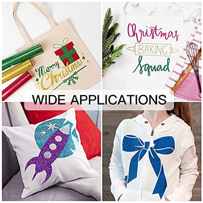 Glitter HTV Heat Transfer Vinyl Bundle