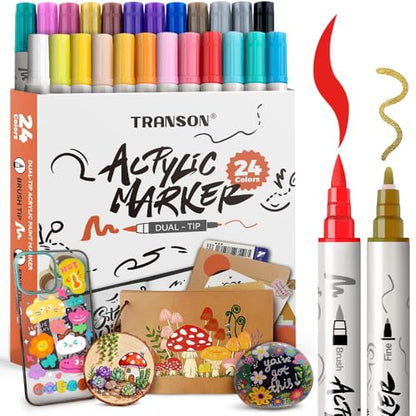 24 Colors Fine and Brush Dual (24 Count)