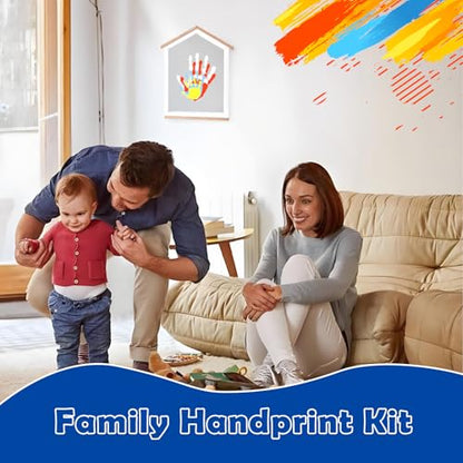 Exclusive House Shaped Family Handprint Kit; Unique DIY Keepsake