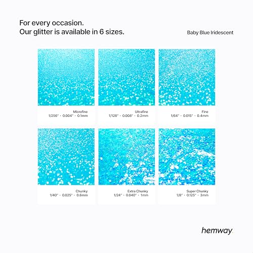Resin Glitter Baby Blue Iridescent 100g Fine (3.5274 Ounce)