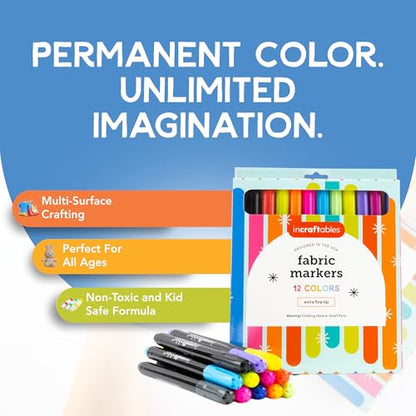 Fabric Markers (12 Count)