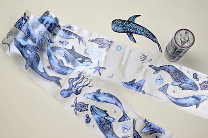Mystical Ocean Transparent Washi Tape 10x5 cm