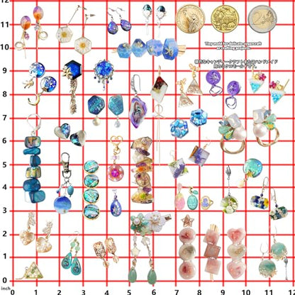 Cabochon Resin Mold Pack of 2 Mosaic Tile Epoxy Casting Jewelry Making (2 Count)
